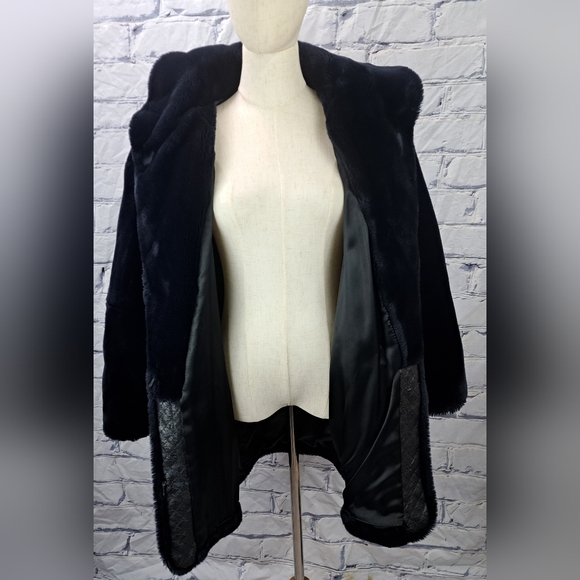 Marie Planete FrVintage 90s Women's Faux Fur Winter Coat Jacket Purple XL - Picture 9 of 14